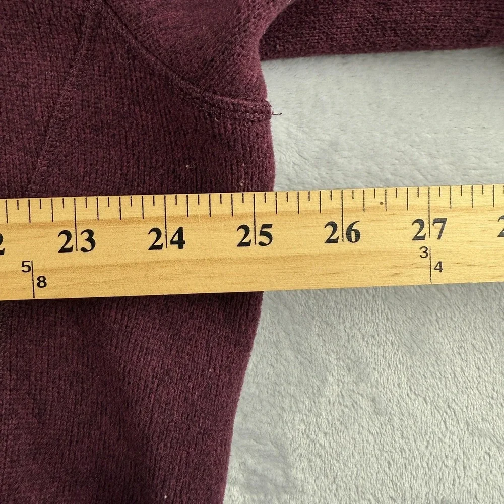 The North Face Jacket Mens XL Maroon Better Sweater Heathered Fleece Full Zip